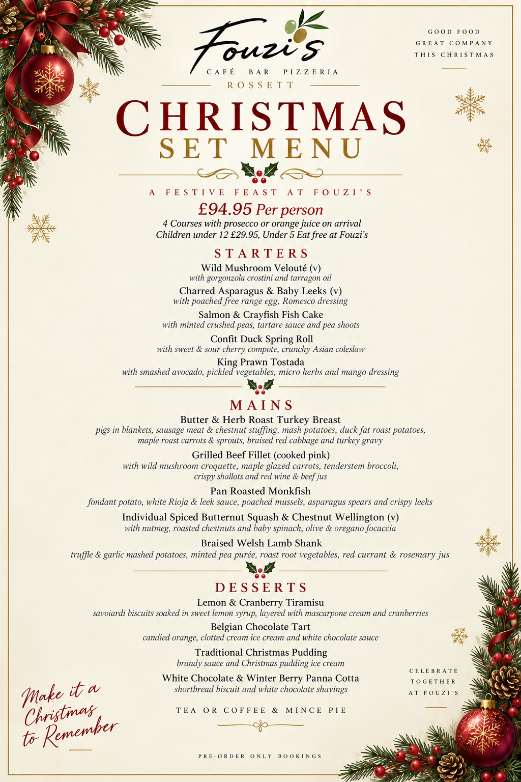 CHRISTMAS DAY (25TH DEC)